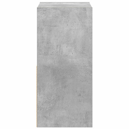 Bedside Table Concrete Grey 35 x 32 x 68.5 cm Engineered Wood