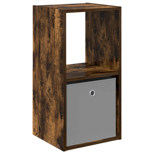 Bedside Table Smoked Oak 35 x 32 x 68.5 cm Engineered Wood