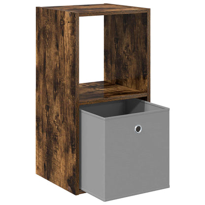 Bedside Table Smoked Oak 35 x 32 x 68.5 cm Engineered Wood