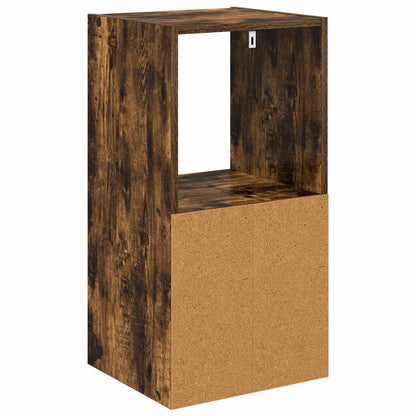 Bedside Table with Drawer 2 pcs Smoked Oak 35 x 32 x 68.5 cm