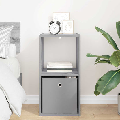 Bedside Table Grey Sonoma 35 x 32 x 68.5 cm Engineered Wood
