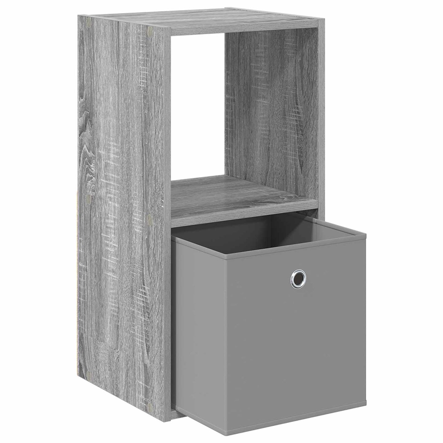 Bedside Table Grey Sonoma 35 x 32 x 68.5 cm Engineered Wood