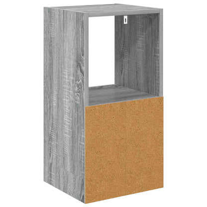 Bedside Table Grey Sonoma 35 x 32 x 68.5 cm Engineered Wood