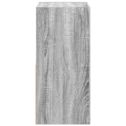 Bedside Table Grey Sonoma 35 x 32 x 68.5 cm Engineered Wood