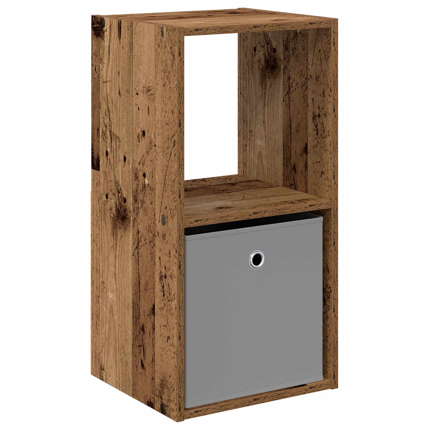 Bedside Table Old Wood 35 x 32 x 68.5 cm Engineered Wood