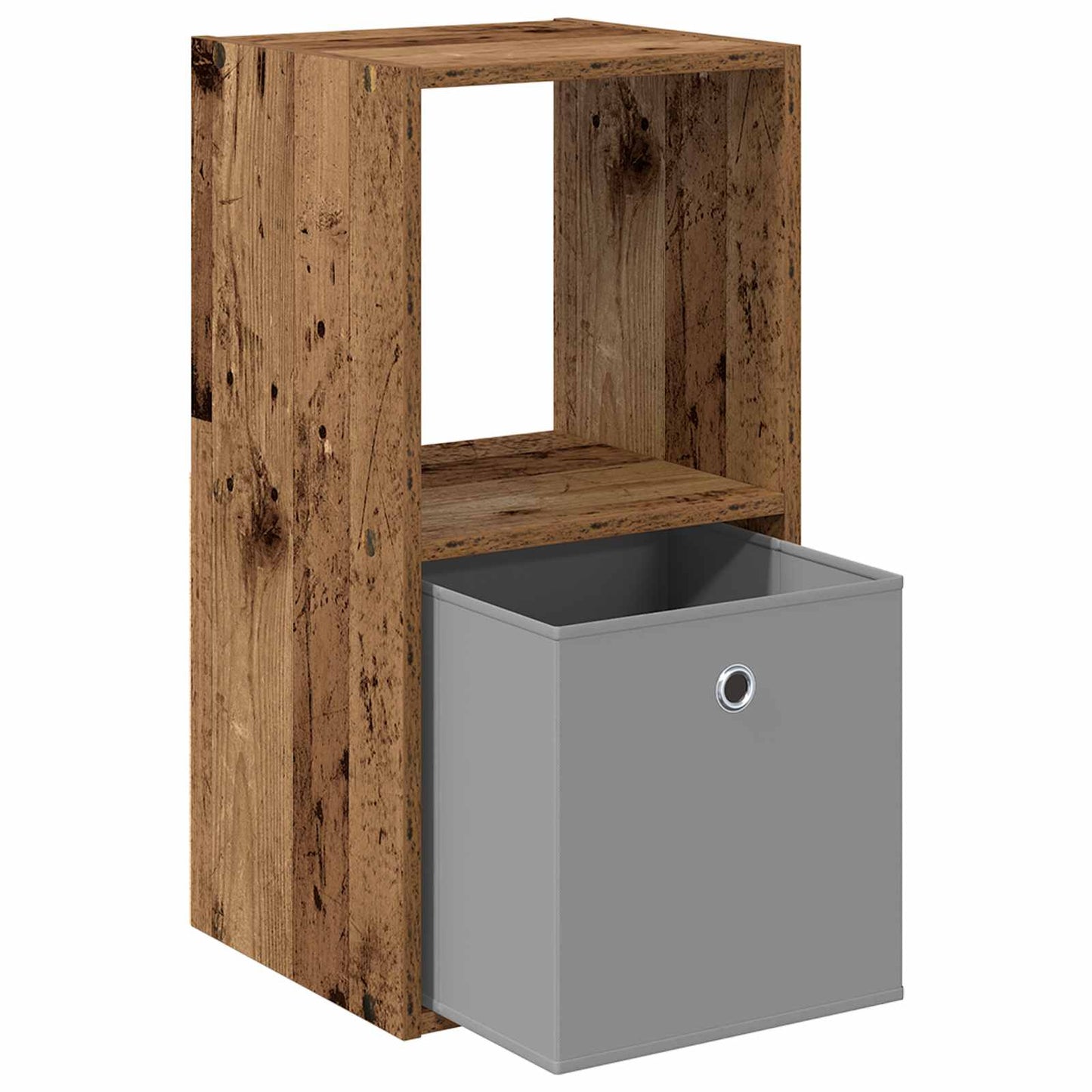 Bedside Table Old Wood 35 x 32 x 68.5 cm Engineered Wood