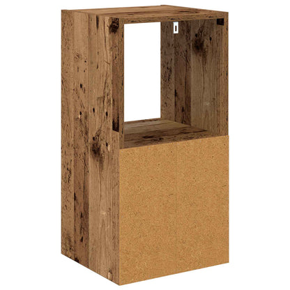 Bedside Table Old Wood 35 x 32 x 68.5 cm Engineered Wood