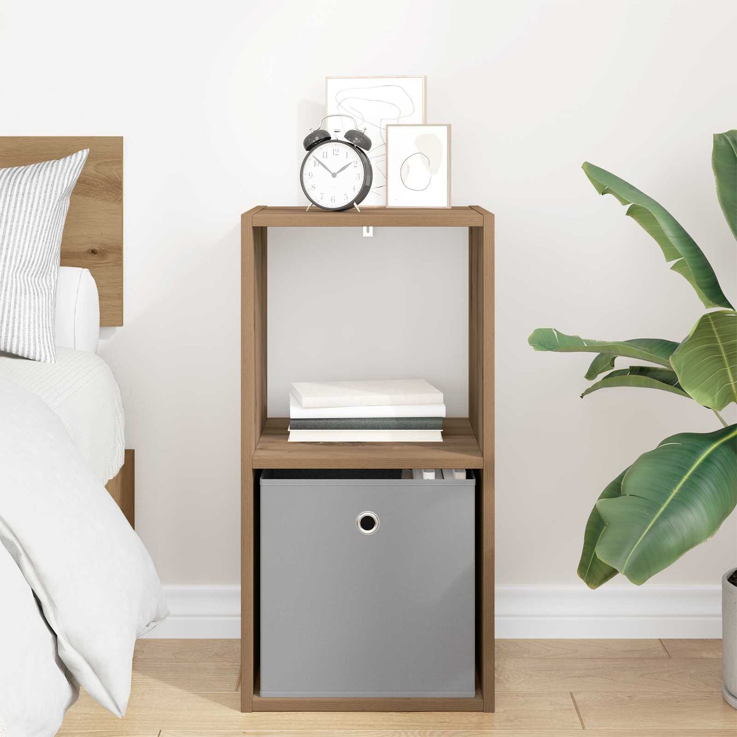 Bedside Table Artisan Oak 35 x 32 x 68.5 cm Engineered Wood