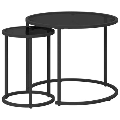 Coffee Table Set 2 pcs 55 x 55 x 45 cm steel