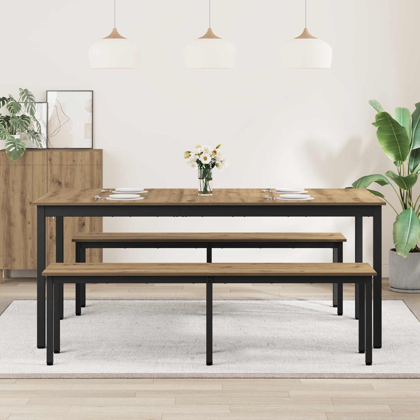 Dining Tables 180 x 90 x 75 cm Engineered Wood Rectangular