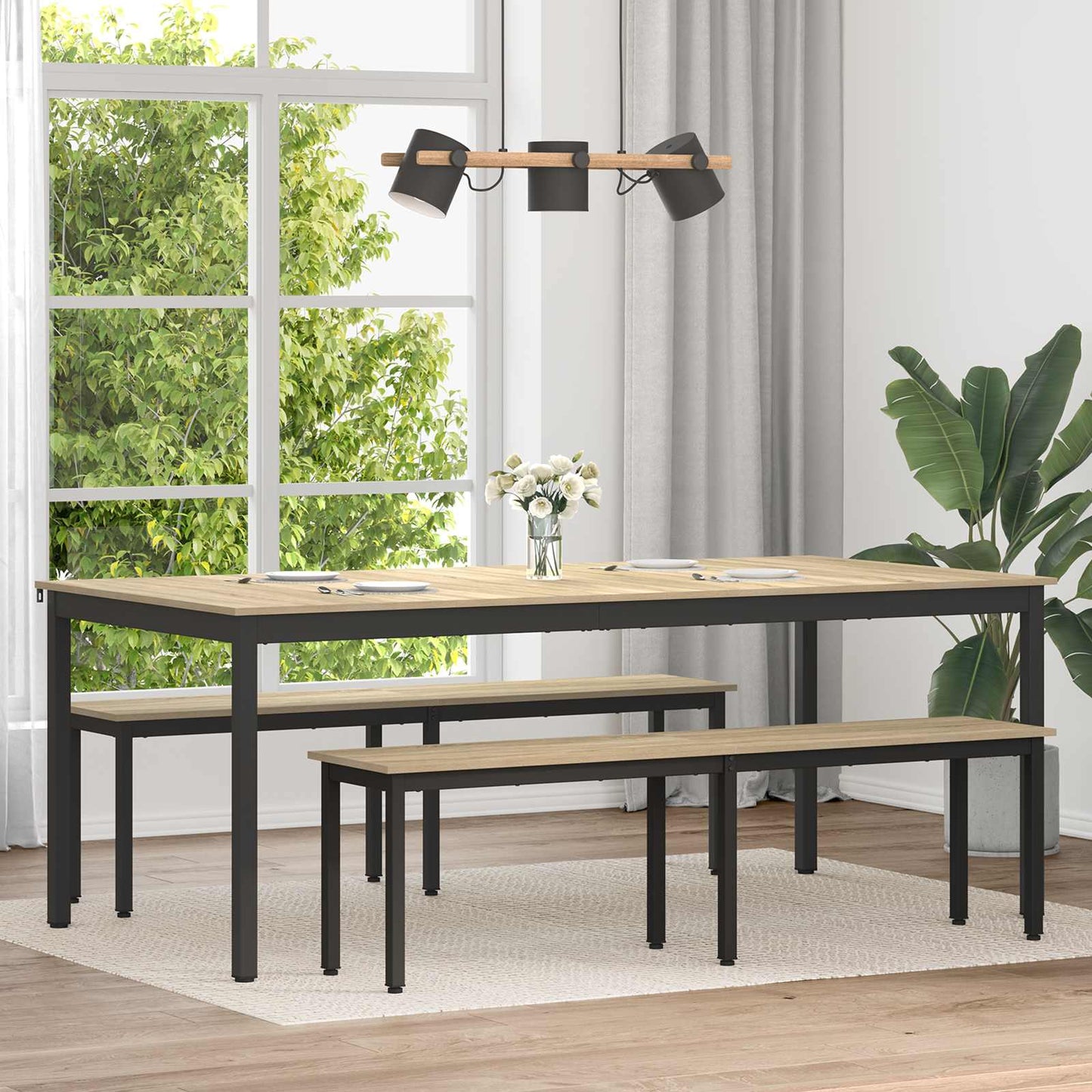 Dining Tables 200 x 100 x 75 cm Engineered Wood Rectangular