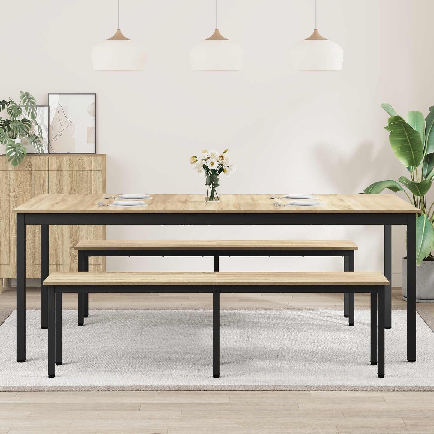 Dining Tables 200 x 100 x 75 cm Engineered Wood Rectangular