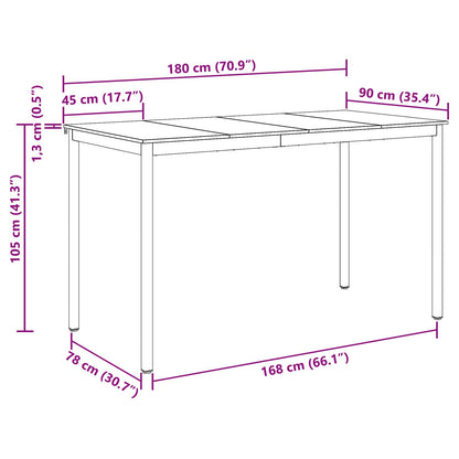 Standing Bar Table Engineered Wood Rectangular