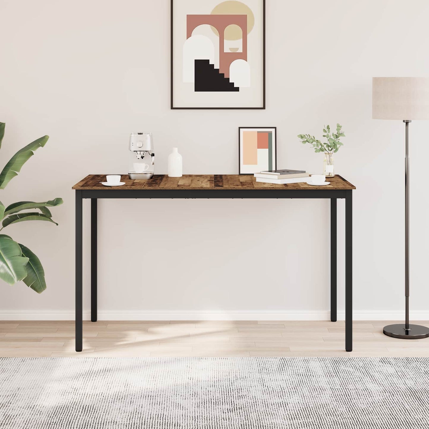 Standing Bar Table Engineered Wood Rectangular
