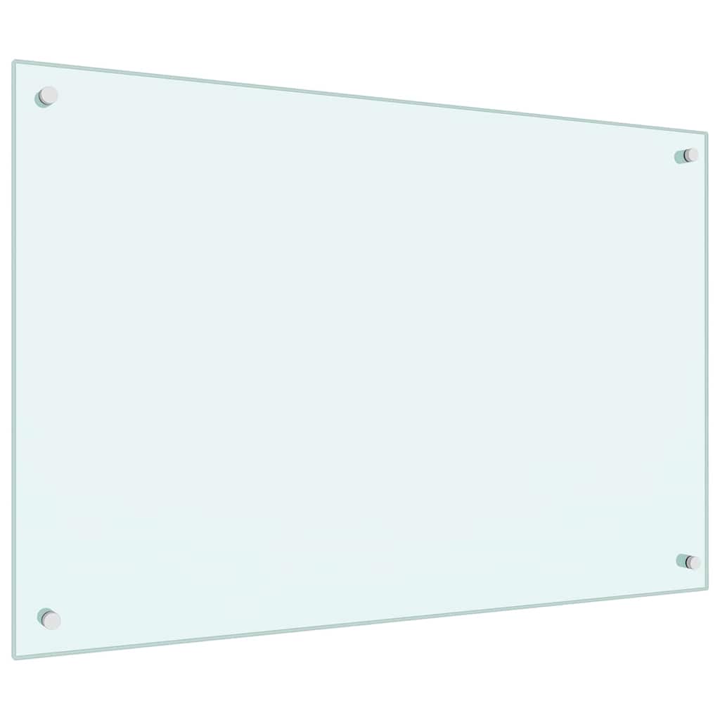 Kitchen Backsplash 2 pcs White 90 x 60 cm Tempered Glass