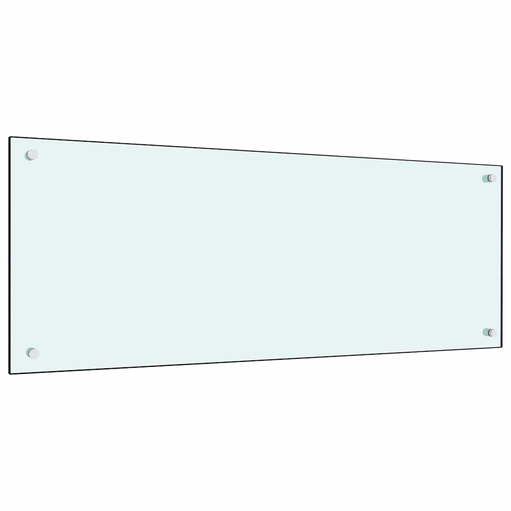 Kitchen Backsplash 2 pcs White 100 x 40 cm Tempered Glass