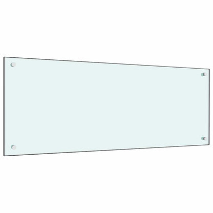 Kitchen Backsplash 2 pcs White 100 x 40 cm Tempered Glass