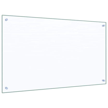 Kitchen Backsplash 2 pcs Transparent 100 x 60 cm Tempered Glass