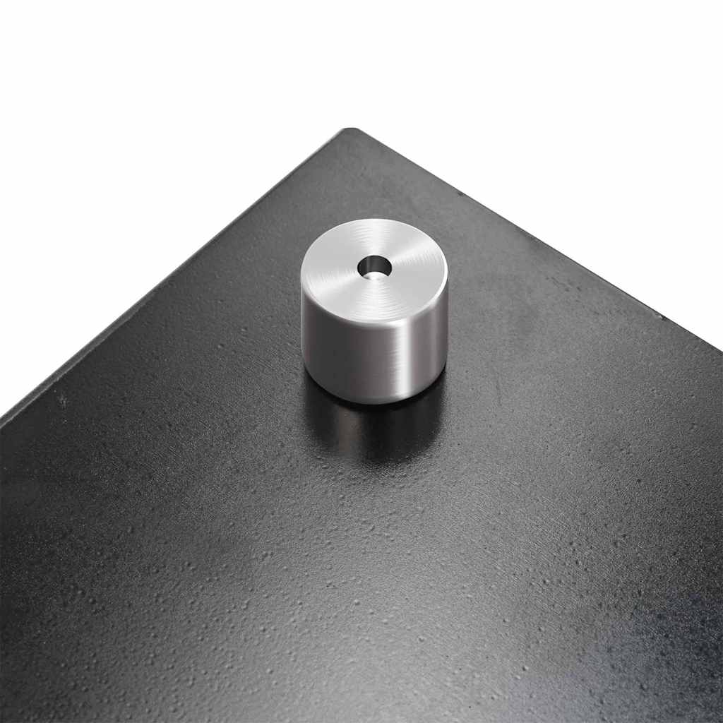 Kitchen Backsplash 2 pcs Black 35.43 x 15.75 in Tempered Glass