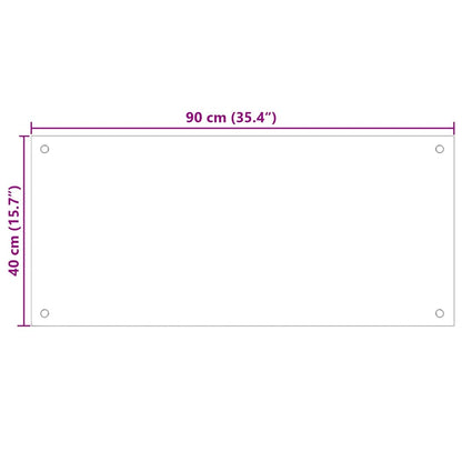 Kitchen Backsplash 2 pcs Black 35.43 x 15.75 in Tempered Glass