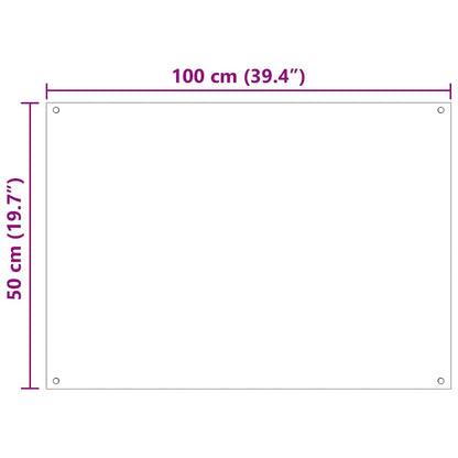 Kitchen Backsplash 2 pcs Black 100 x 50 cm Tempered Glass