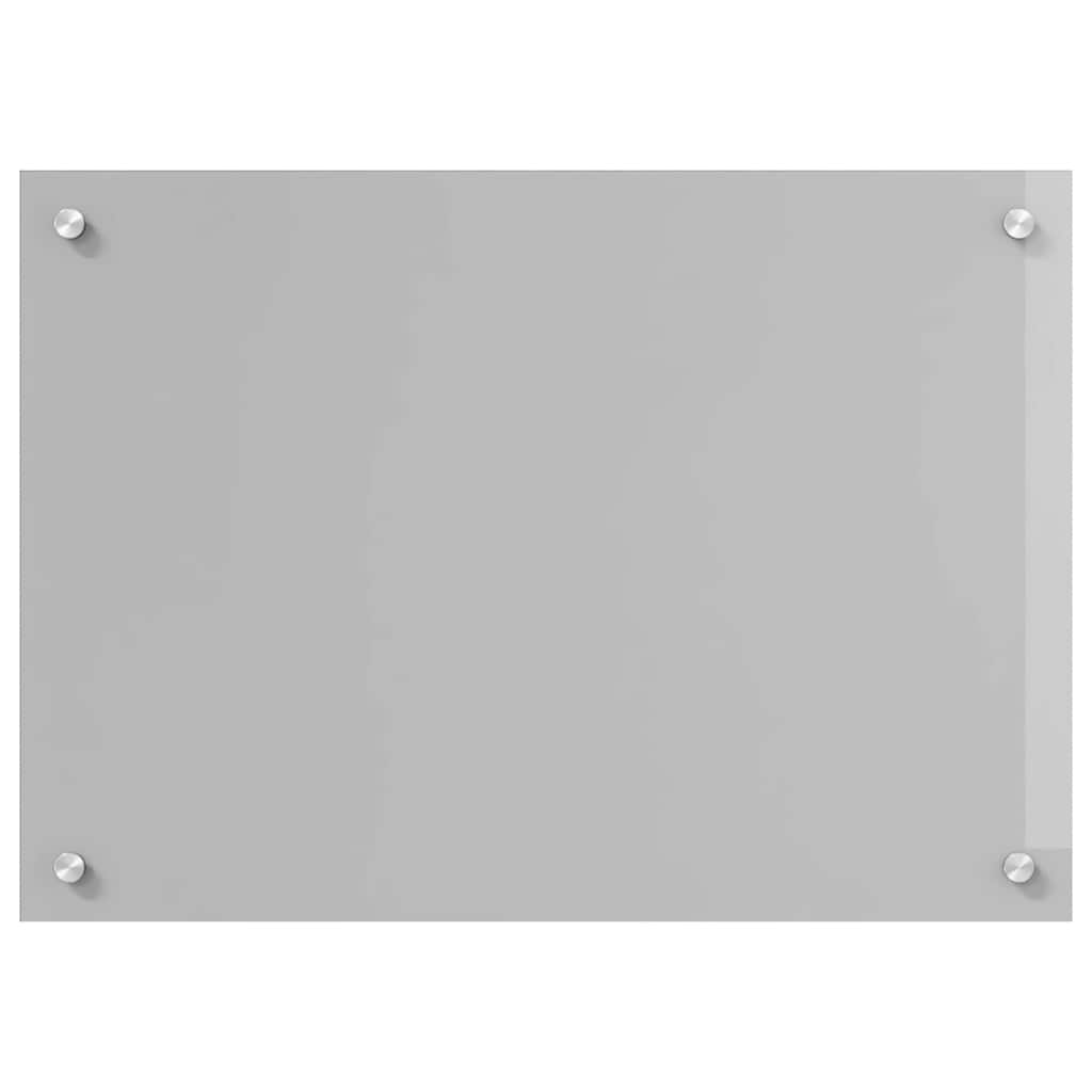 Kitchen Backsplash 2 pcs Light Grey 70 x 50 cm Tempered Glass