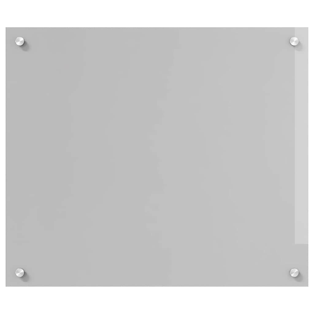 Kitchen Backsplash 2 pcs Light Grey 70 x 60 cm Tempered Glass