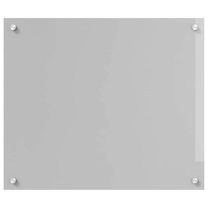 Kitchen Backsplash 2 pcs Light Grey 70 x 60 cm Tempered Glass
