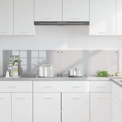 Kitchen Backsplash 2 pcs Light Grey 90 x 40 cm Tempered Glass