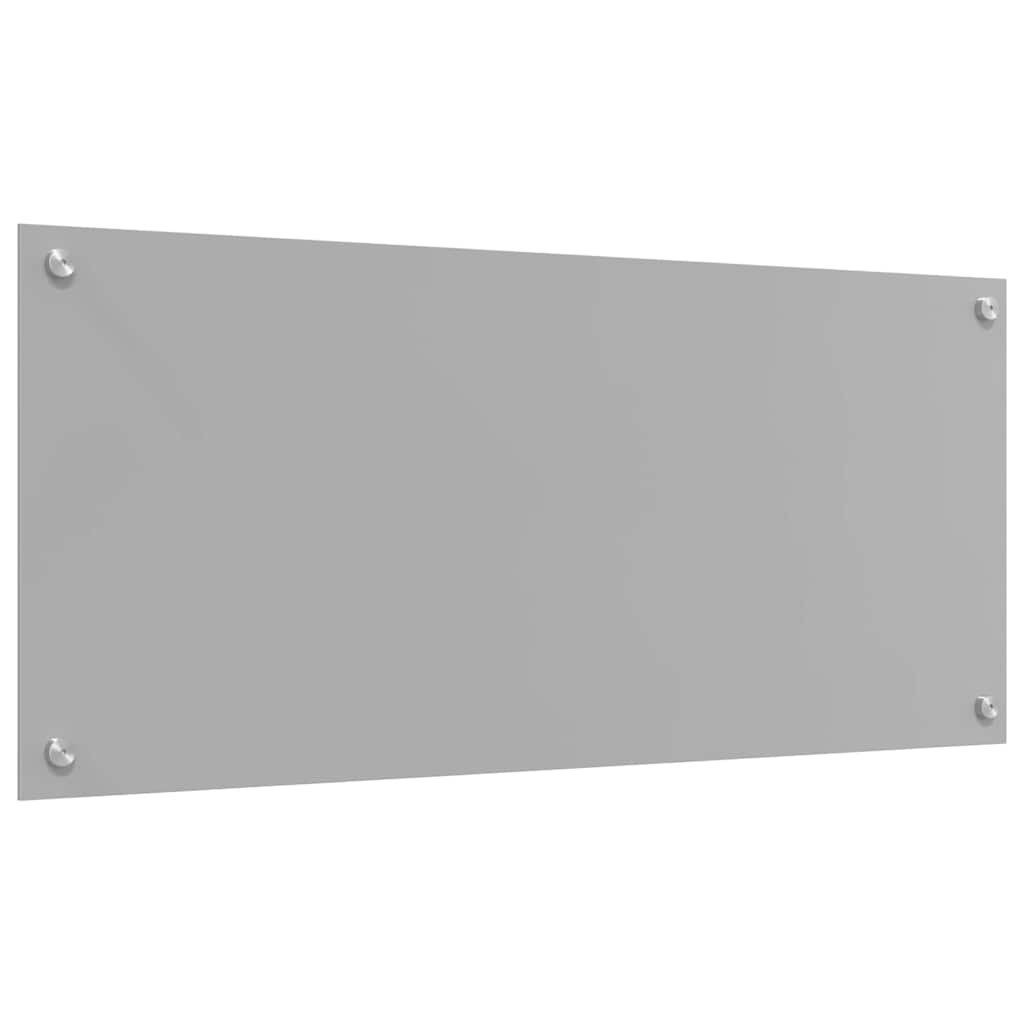 Kitchen Backsplash 2 pcs Light Grey 90 x 40 cm Tempered Glass