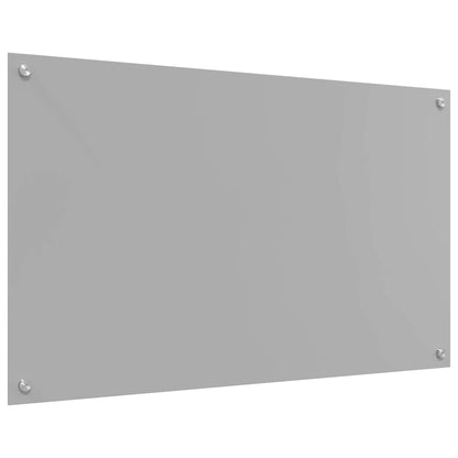 Kitchen Backsplash 2 pcs Light Grey 100 x 60 cm Tempered Glass