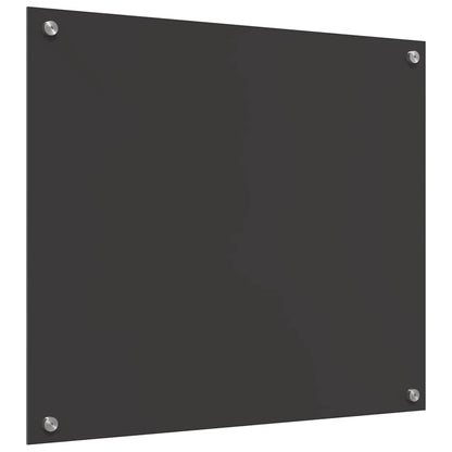 Kitchen Backsplash 2 pcs Dark Grey 70 x 60 cm Tempered Glass