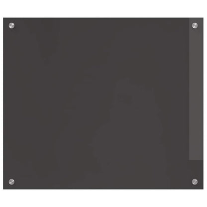 Kitchen Backsplash 2 pcs Dark Grey 70 x 60 cm Tempered Glass