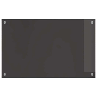 Kitchen Backsplash 2 pcs Dark Grey 80 x 50 cm Tempered Glass