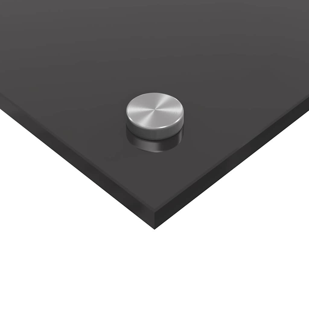 Kitchen Backsplash 2 pcs Dark Grey 80 x 60 cm Tempered Glass