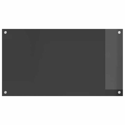 Kitchen Backsplash 2 pcs Dark Grey 90 x 50 cm Tempered Glass