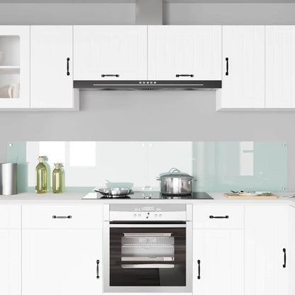 Kitchen Backsplash 2 pcs White 110 x 40 cm Tempered Glass