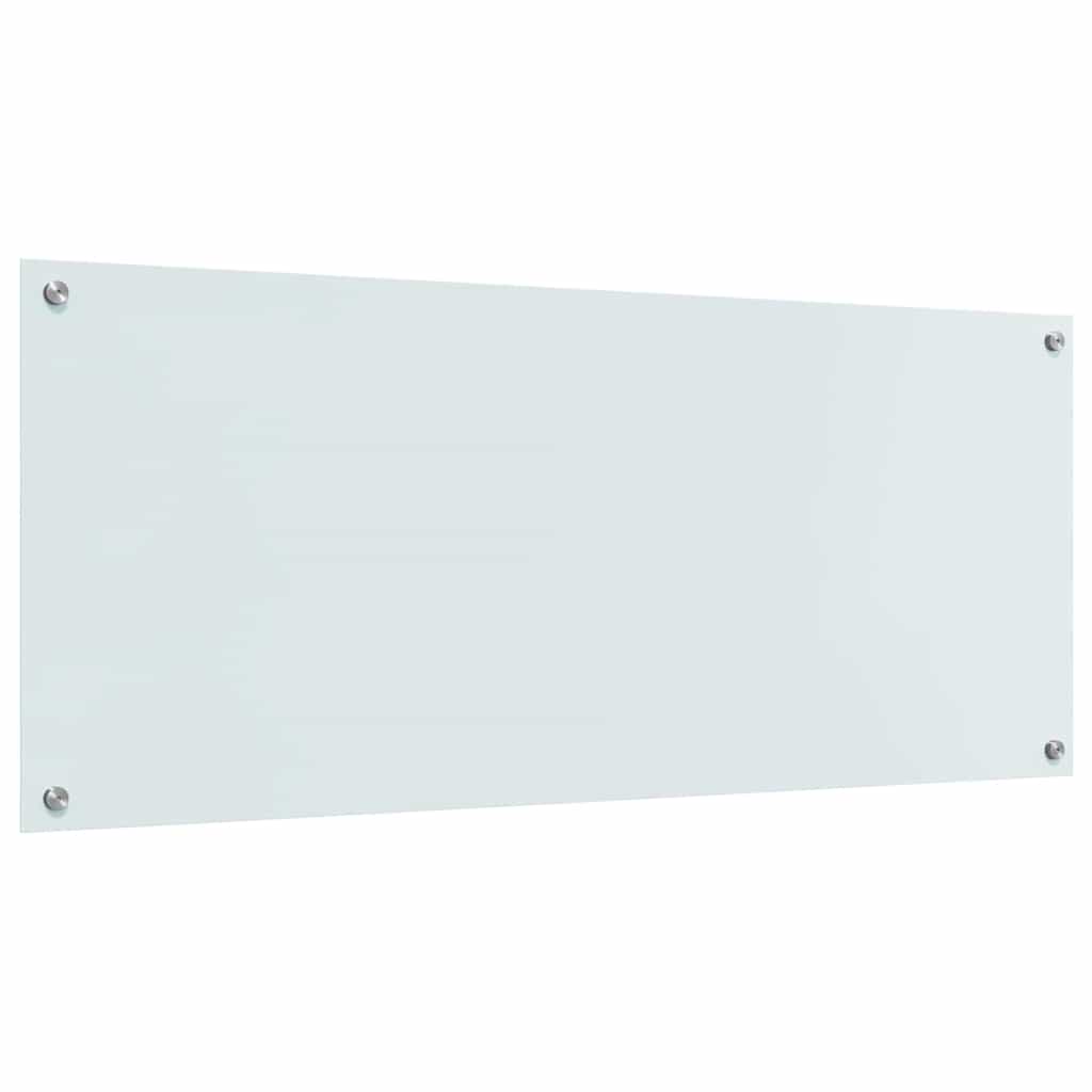 Kitchen Backsplash 2 pcs White 120 x 50 cm Tempered Glass