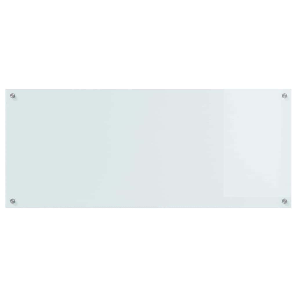 Kitchen Backsplash 2 pcs White 120 x 50 cm Tempered Glass