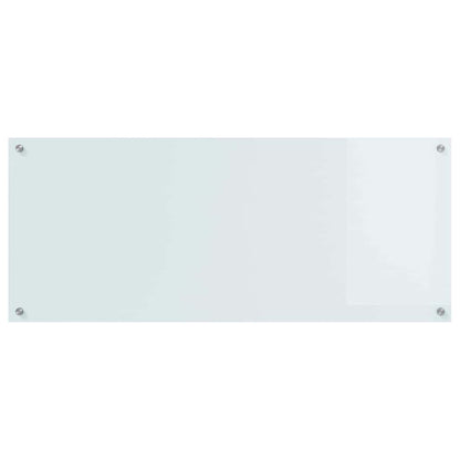 Kitchen Backsplash 2 pcs White 120 x 50 cm Tempered Glass