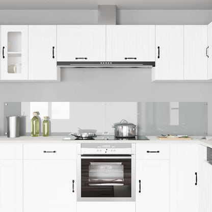 Kitchen Backsplash 2 pcs Transparent 120 x 40 cm Tempered Glass