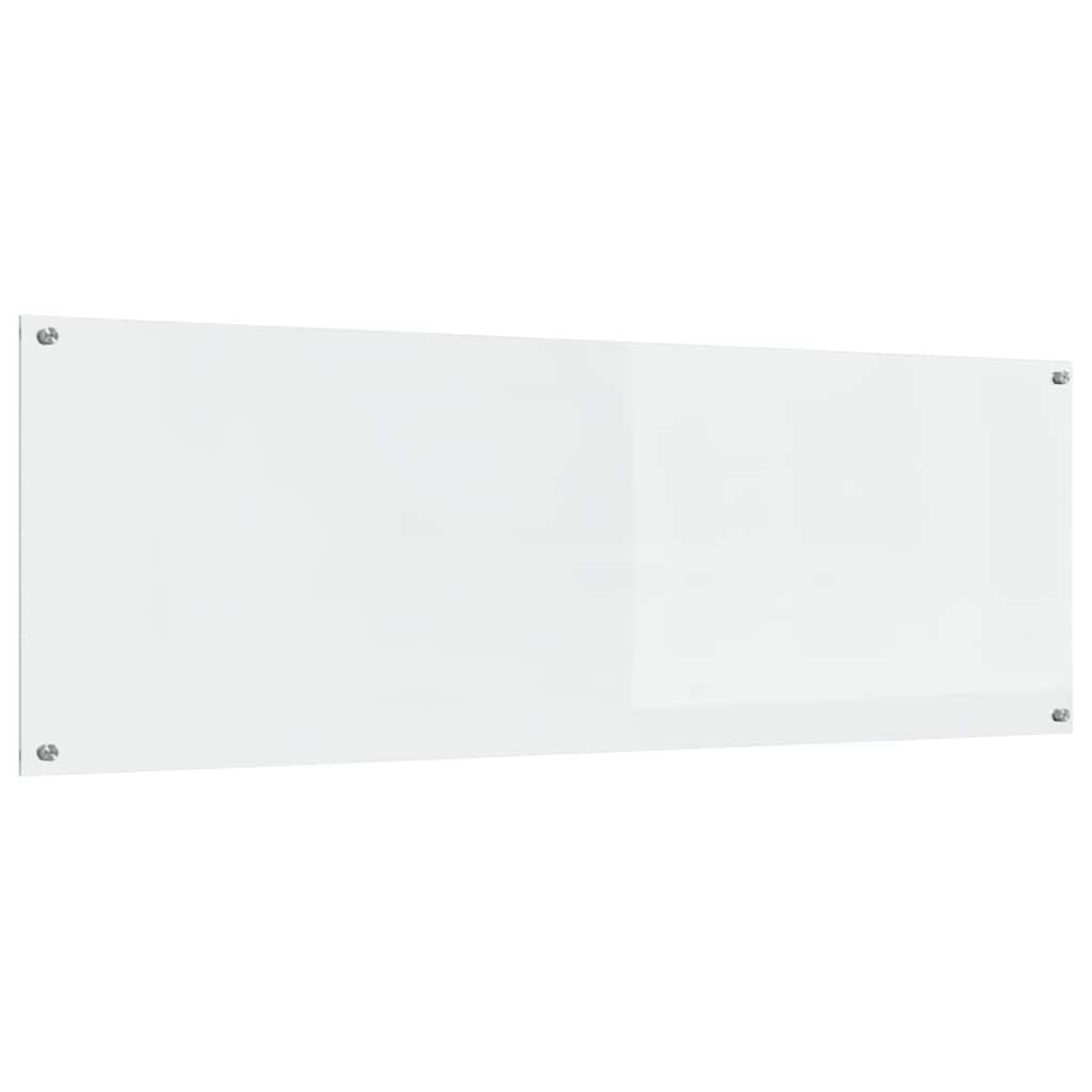 Kitchen Backsplash 2 pcs Transparent 120 x 40 cm Tempered Glass