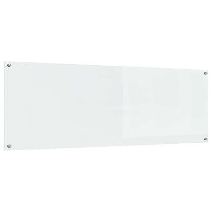 Kitchen Backsplash 2 pcs Transparent 120 x 40 cm Tempered Glass