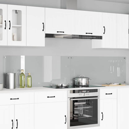 Kitchen Backsplash 2 pcs Transparent 120 x 50 cm Tempered Glass