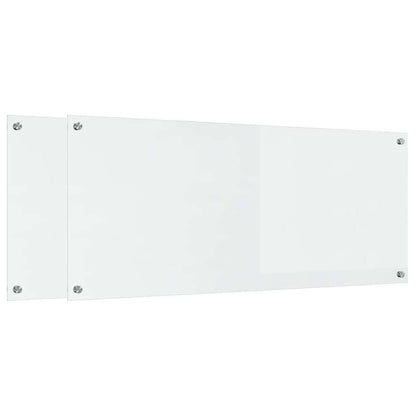 Kitchen Backsplash 2 pcs Transparent 120 x 50 cm Tempered Glass