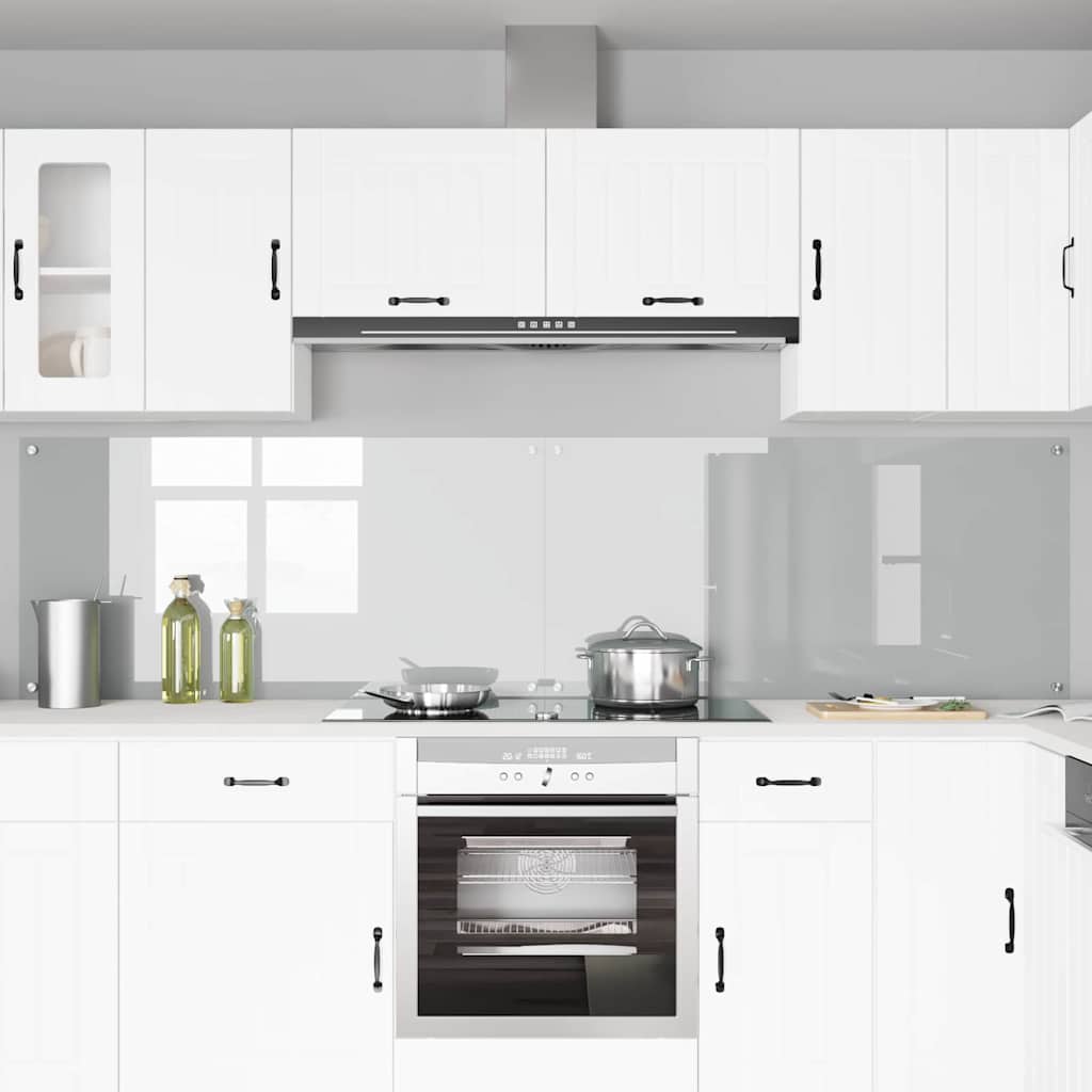 Kitchen Backsplash 2 pcs Transparent 120 x 60 cm Tempered Glass