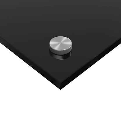 Kitchen Backsplash 2 pcs Black 110 x 60 cm Tempered Glass