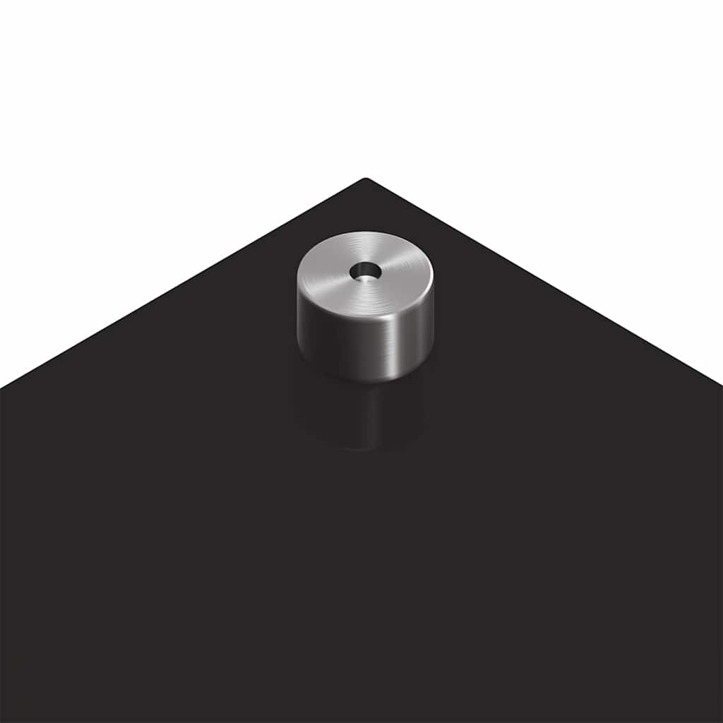 Kitchen Backsplash 2 pcs Black 120 x 50 cm Tempered Glass