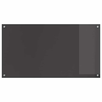 Kitchen Backsplash 2 pcs Dark Grey 110 x 60 cm Tempered Glass
