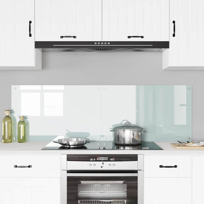 Kitchen Backsplash 2 pcs White 80 x 50 cm Tempered Glass